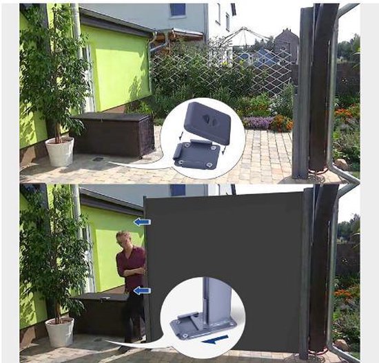 MIRA Home Zijluifel Grijs — Terras Windscherm
