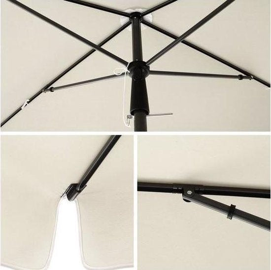MAZAZU Strandparasol - 200x125 cm