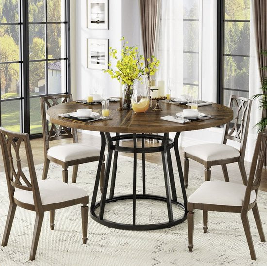 Tribesigns Industriele Eettafel rond Joël