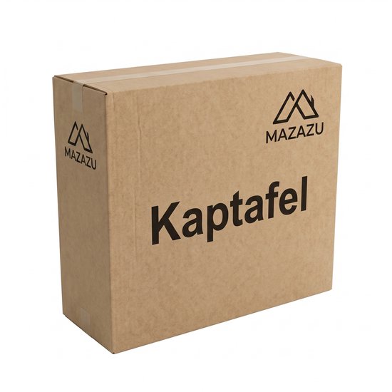 MAZAZU - Kaptafel met LED Spiegel - Dimbaar Licht - Make-up Tafel - Modern Design - Zwart - 132 x 80 x 40 cm
