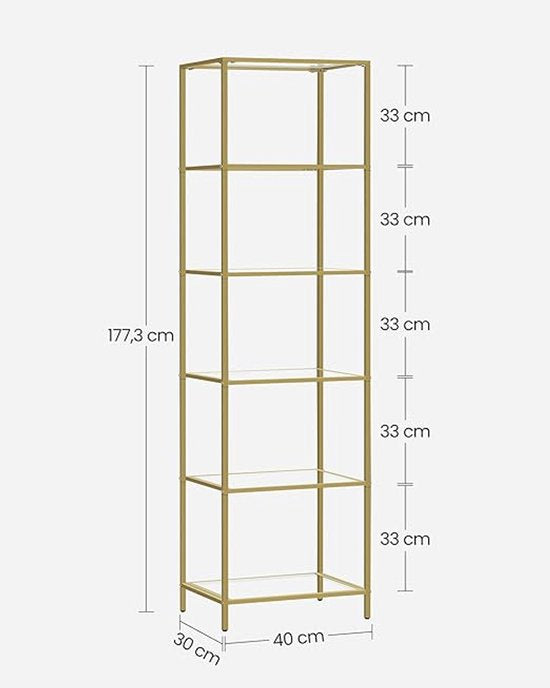 MAZAZU Badkamerkast/Kast 6-laag Grivora