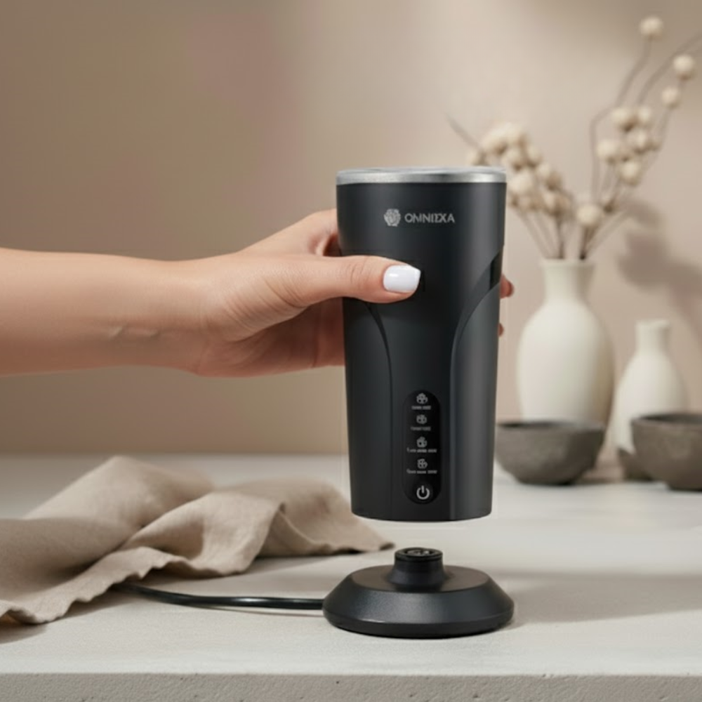 OMNIEXA Zwarte Melkopschruimer Kalliope