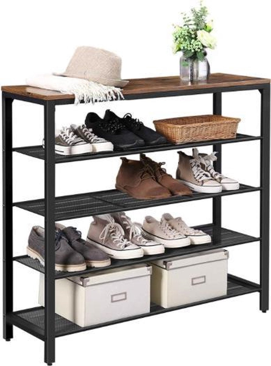 MAZAZU Industrieel schoenenrek Marcella