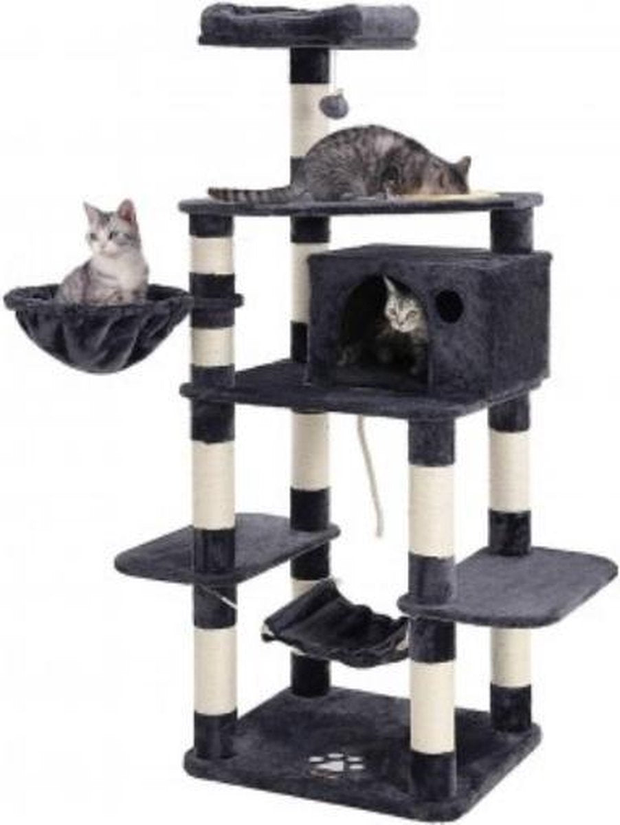 MAZAZU kattenkrabpaal Donkergrijs Khanaris