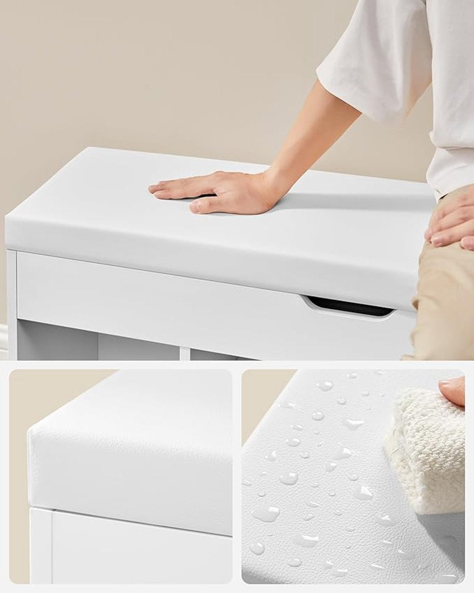 MAZAZU Schoenenbank wit Silvarya