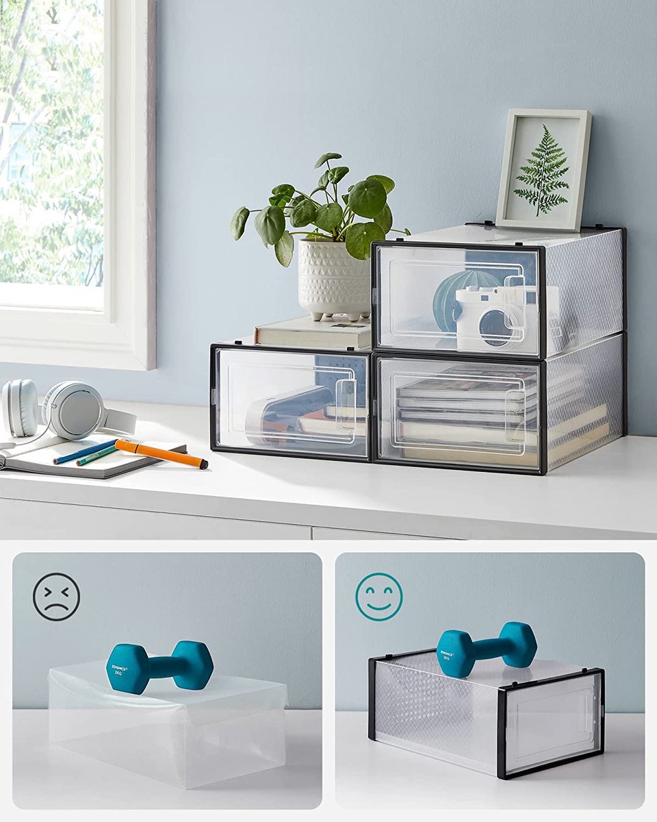 MAZAZU Schoenendoos / Opbergdozen - Zwart Matilde