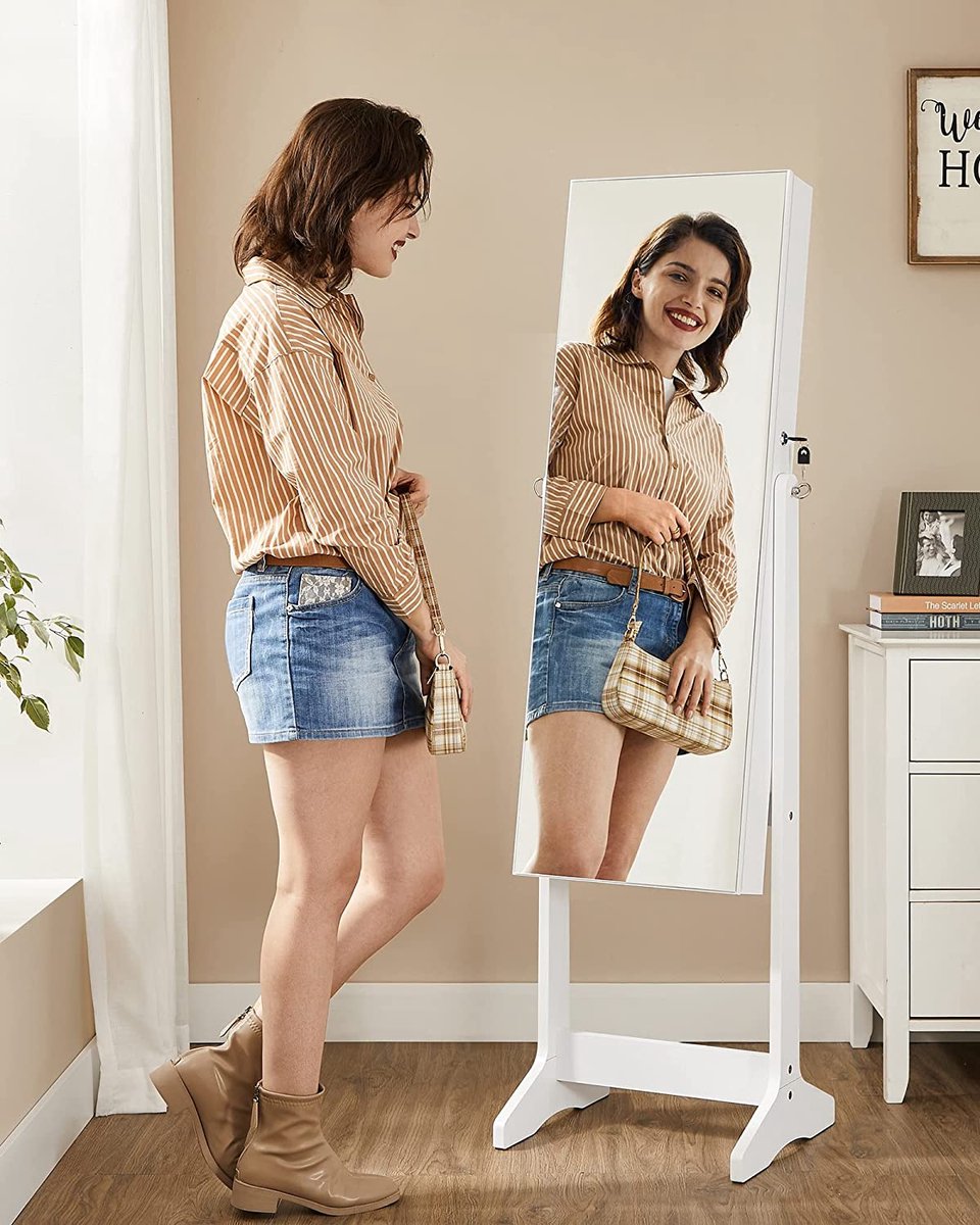 Sierdadenkast met Spiegel - 41,2x36,5x152