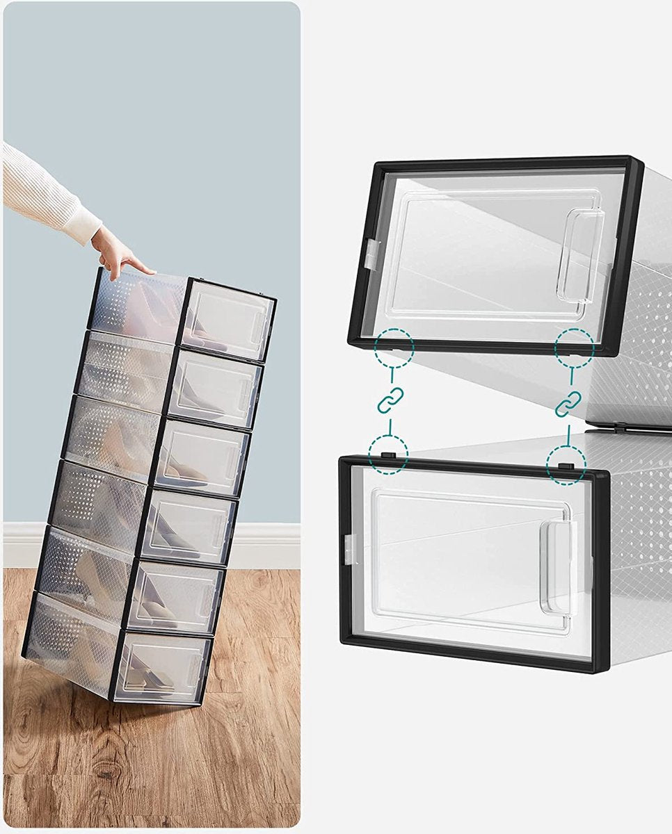 MAZAZU Schoenendoos / Opbergdozen - Zwart Matilde