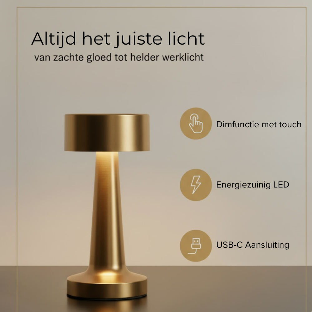 OMNIEXA Tafellamp Goud Lázaro