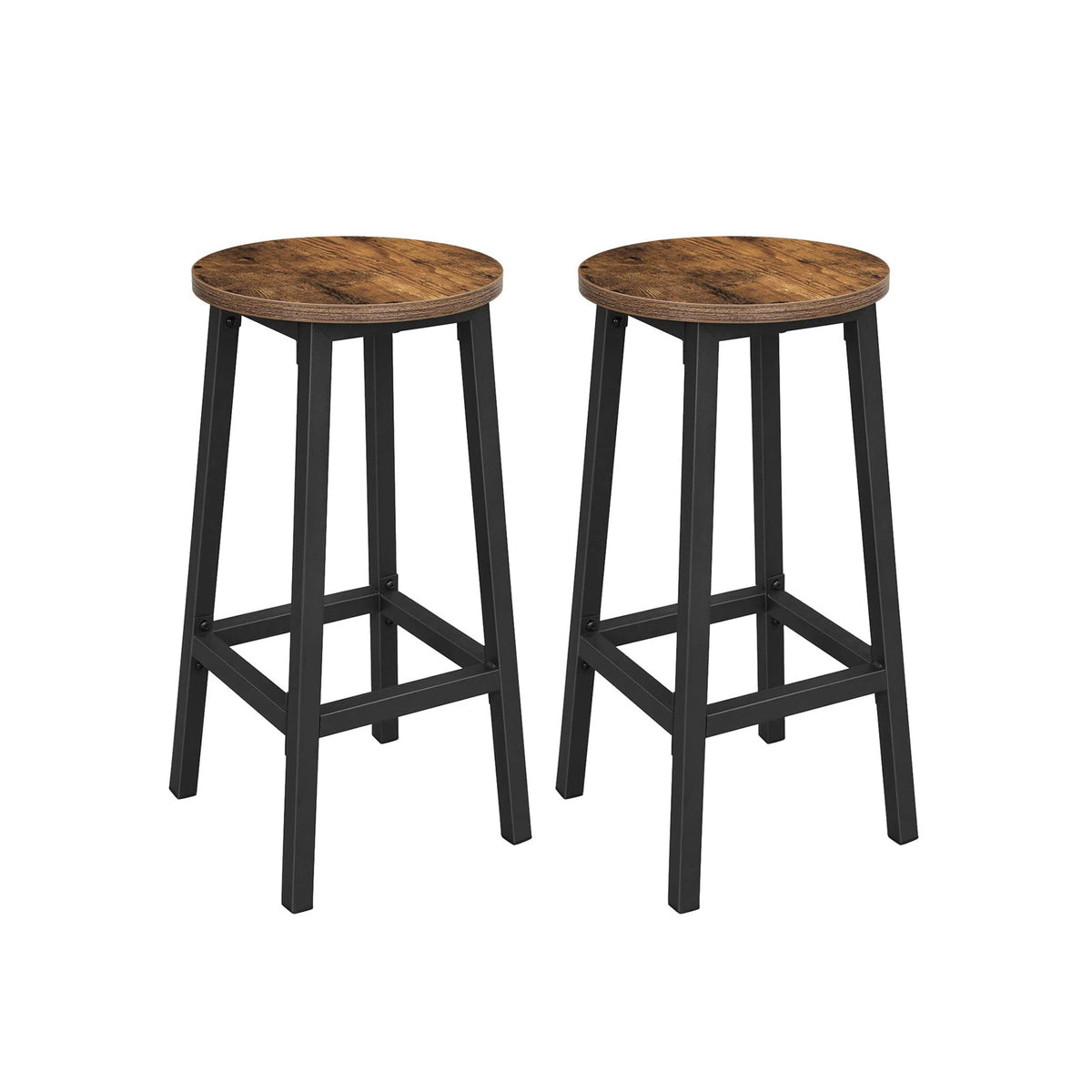 Barkrukkenset Benthley - Set van 2 - Ø 32 x 65 cm per kruk