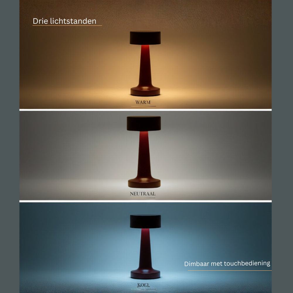 OMNIEXA Tafellamp Retro Rood Lázaro