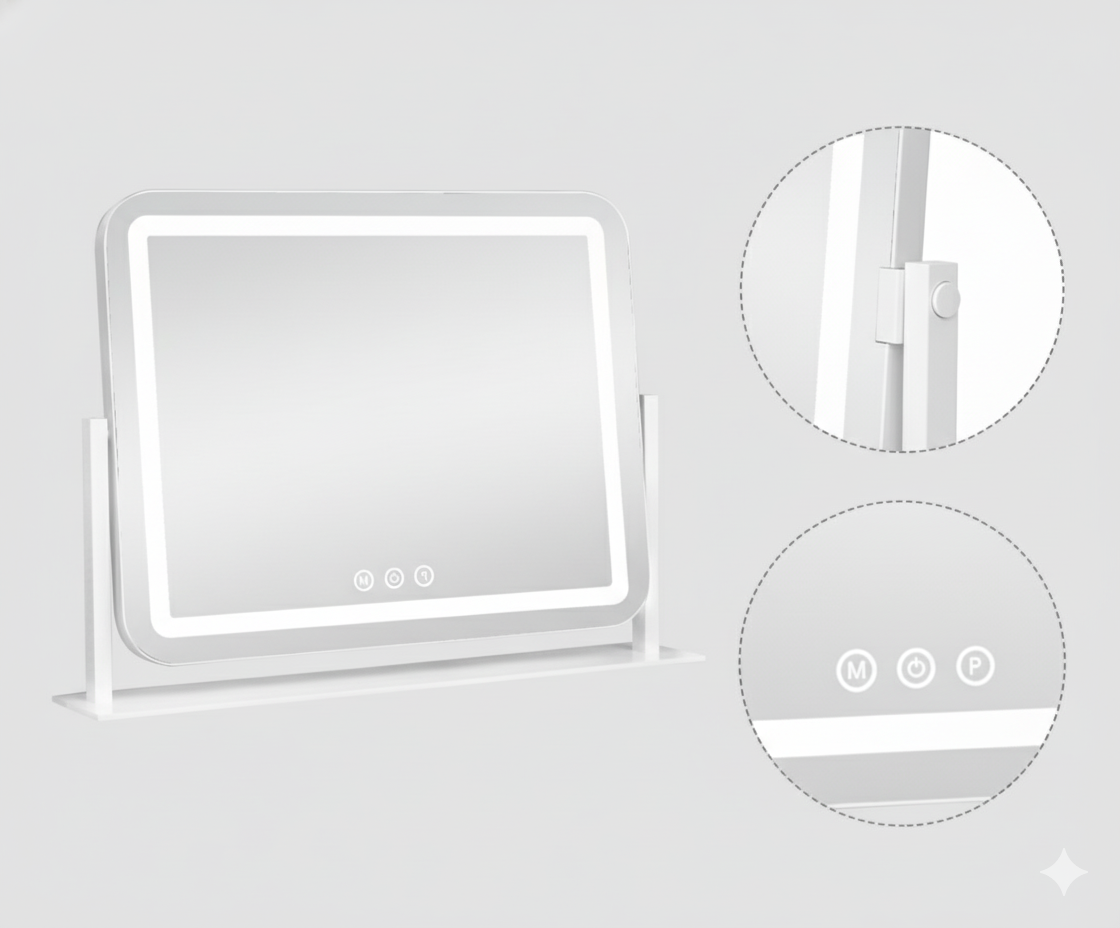 OMNIEXA Hollywood Spiegel Chantally - 40×30cm