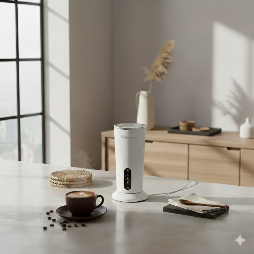 OMNIEXA Witte Melkopschuimer Kalliope