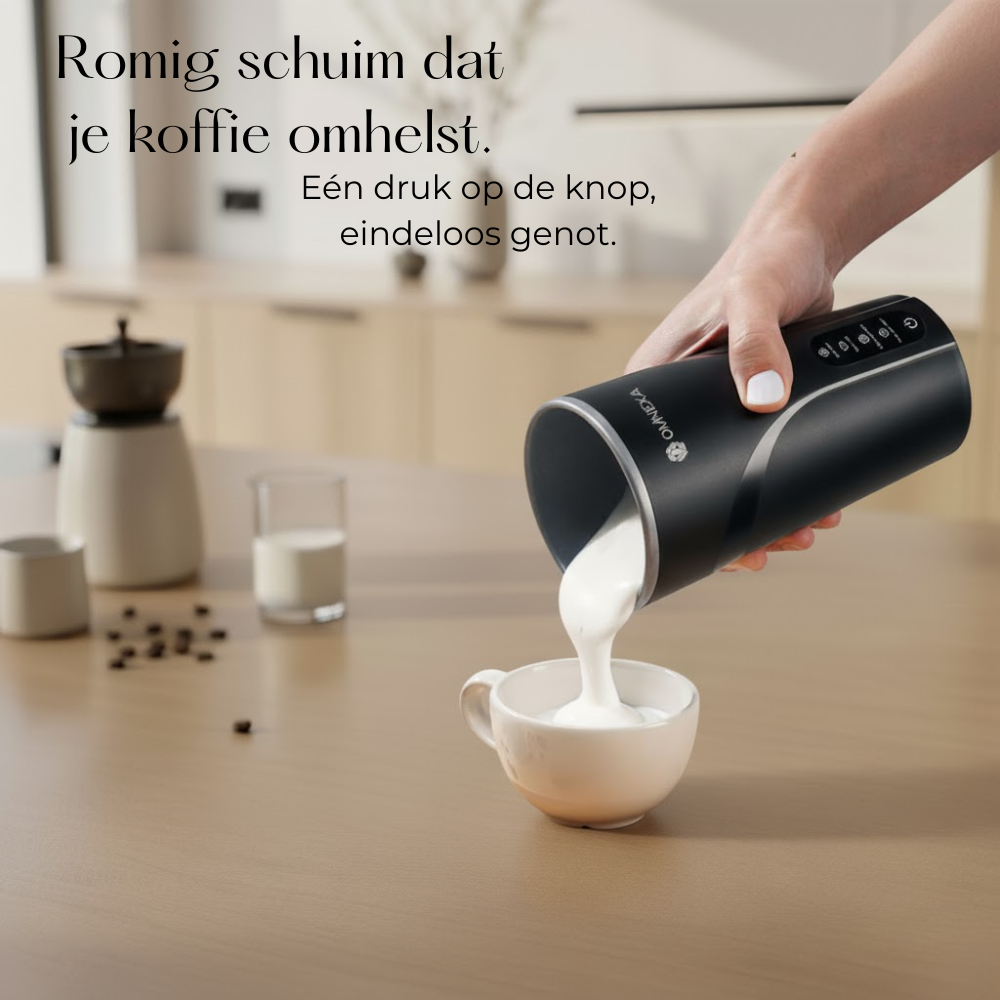 OMNIEXA Zwarte Melkopschruimer Kalliope