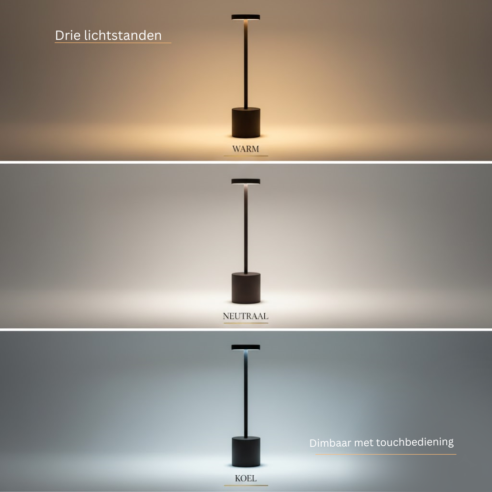 OMNIEXA Tafellamp Zwart Zenón