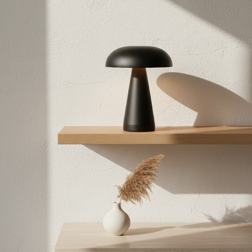 OMNIEXA Zwarte Tafellamp Alba