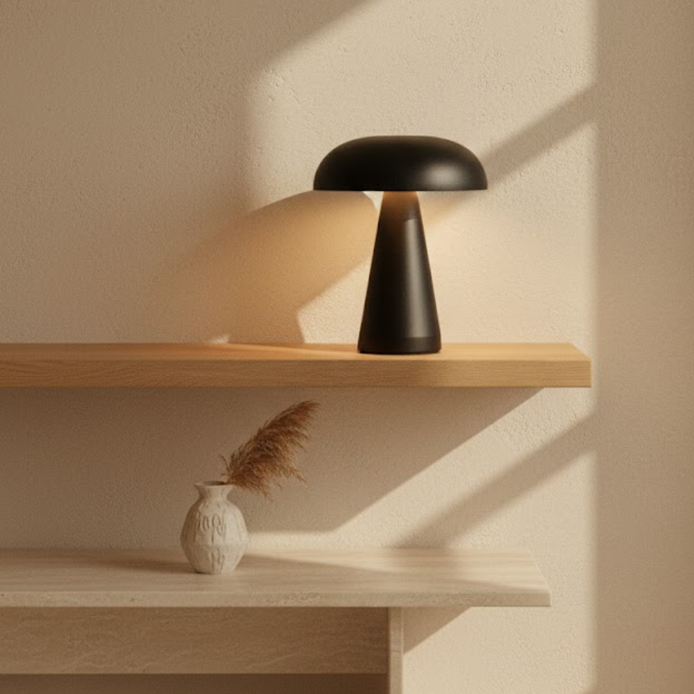 OMNIEXA Zwarte Tafellamp Alba