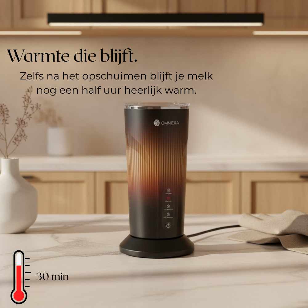 OMNIEXA Zwarte Melkopschruimer Kalliope