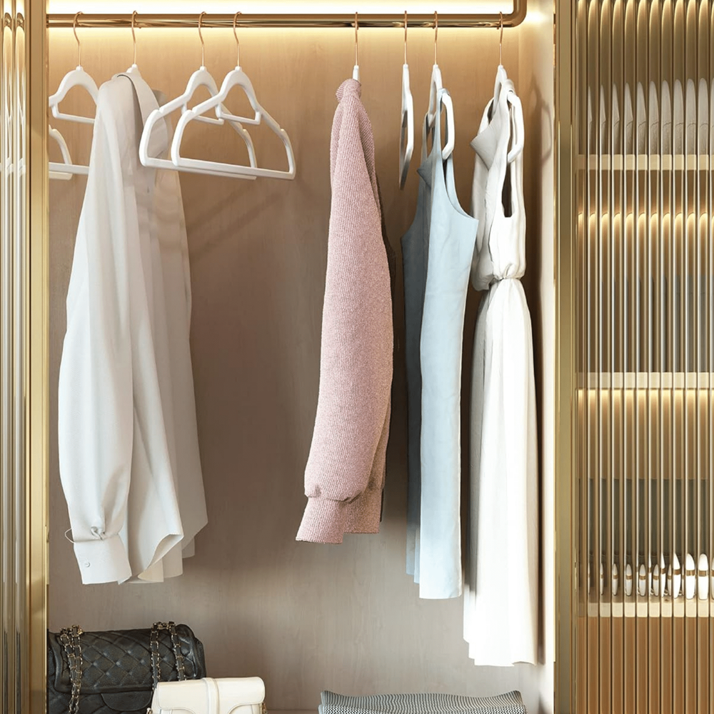 Fluwelen hangers Malaga, set van 50