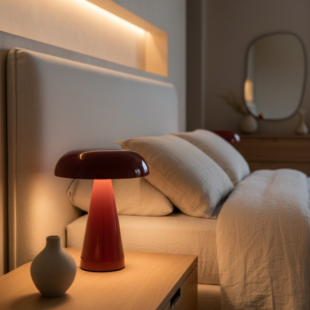 OMNIEXA Rode Tafellamp Alba