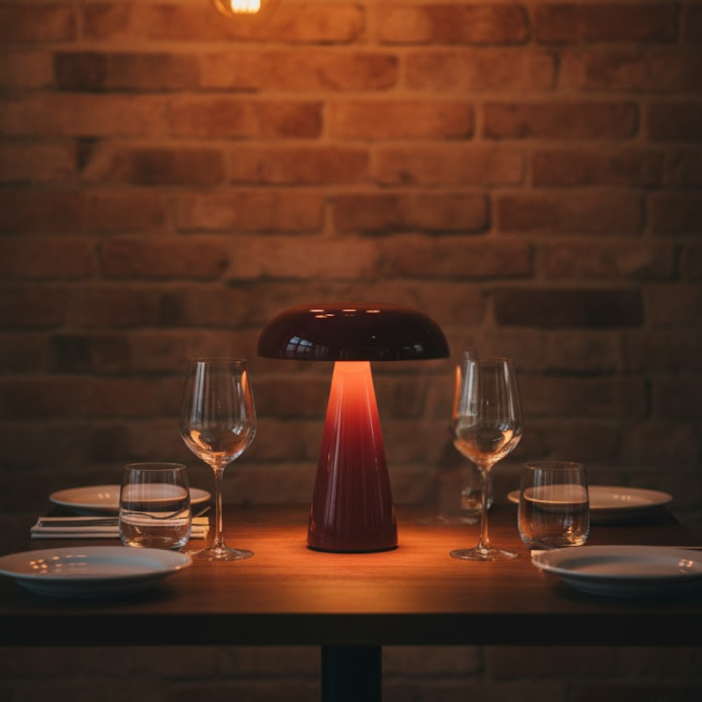 OMNIEXA Rode Tafellamp Alba