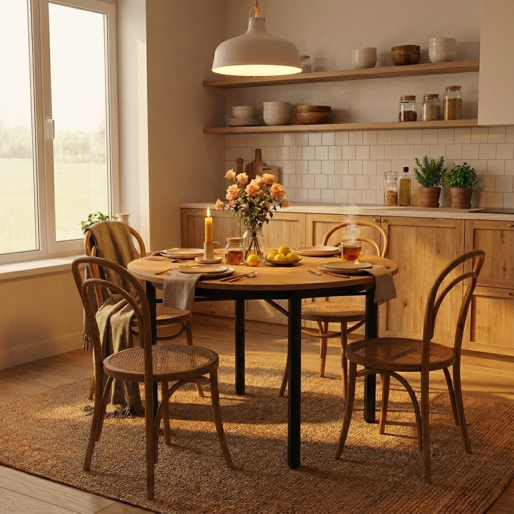 Tribesigns Keukentafel Rond Jesslyn