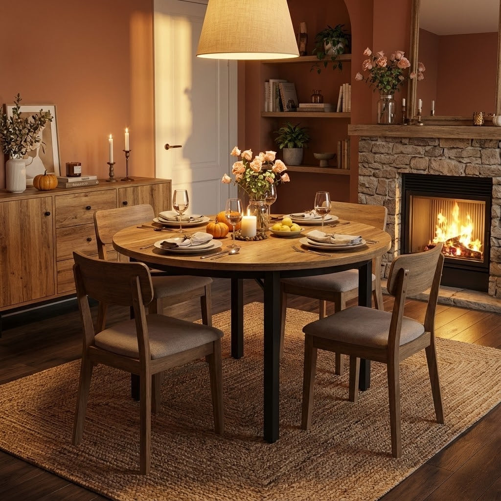 Tribesigns Keukentafel Rond Jesslyn