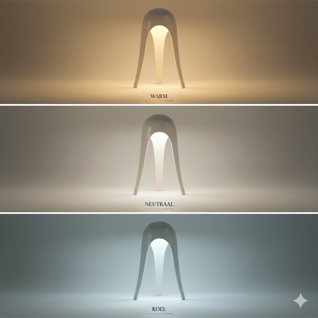 OMNIEXA Crème witte Tafellamp Dayana