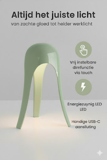 OMNIEXA Sage Groene Tafellamp Dayana