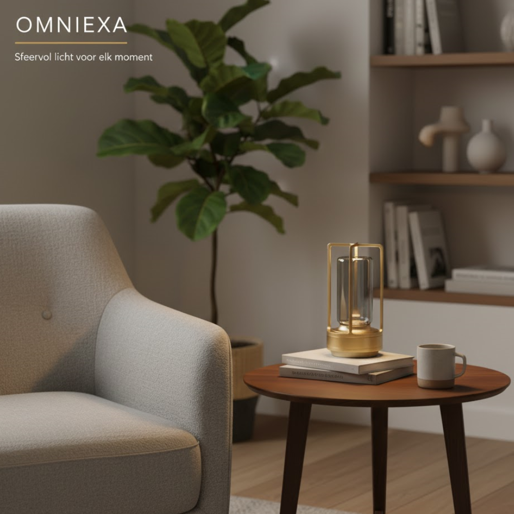 OMNIEXA Tafellamp Goud Valentina