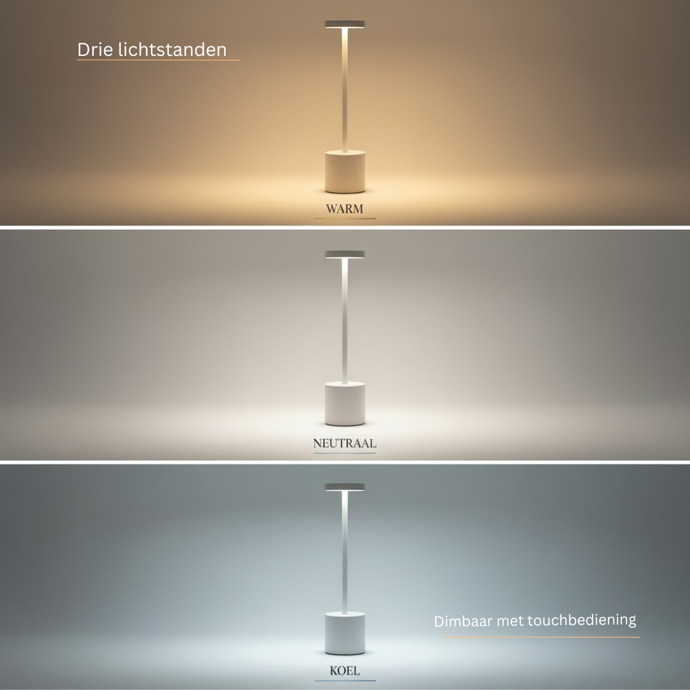 OMNIEXA Tafellamp Wit Zenón