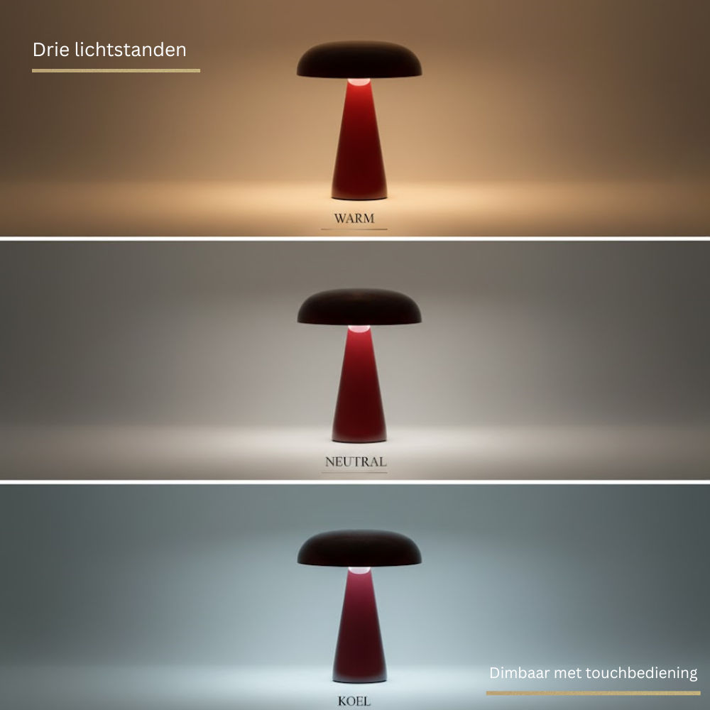 OMNIEXA Rode Tafellamp Alba