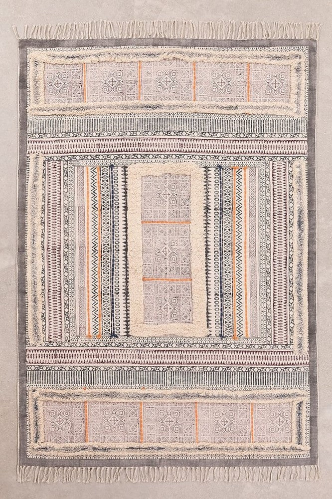 Vloerkleed Gobi katoen 183×126 cm